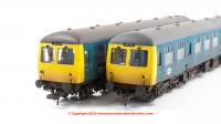 31-325A Bachmann Class 105 2 Car DMU Set in BR Blue livery with Yellow Ends and weathered finish